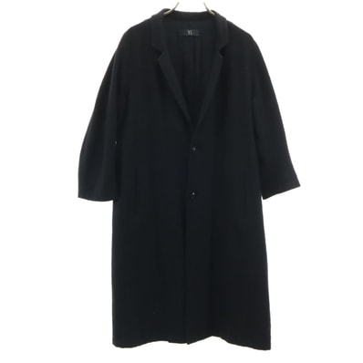 Y's ワイズ 日本製 チェスターコート 2 ブラック