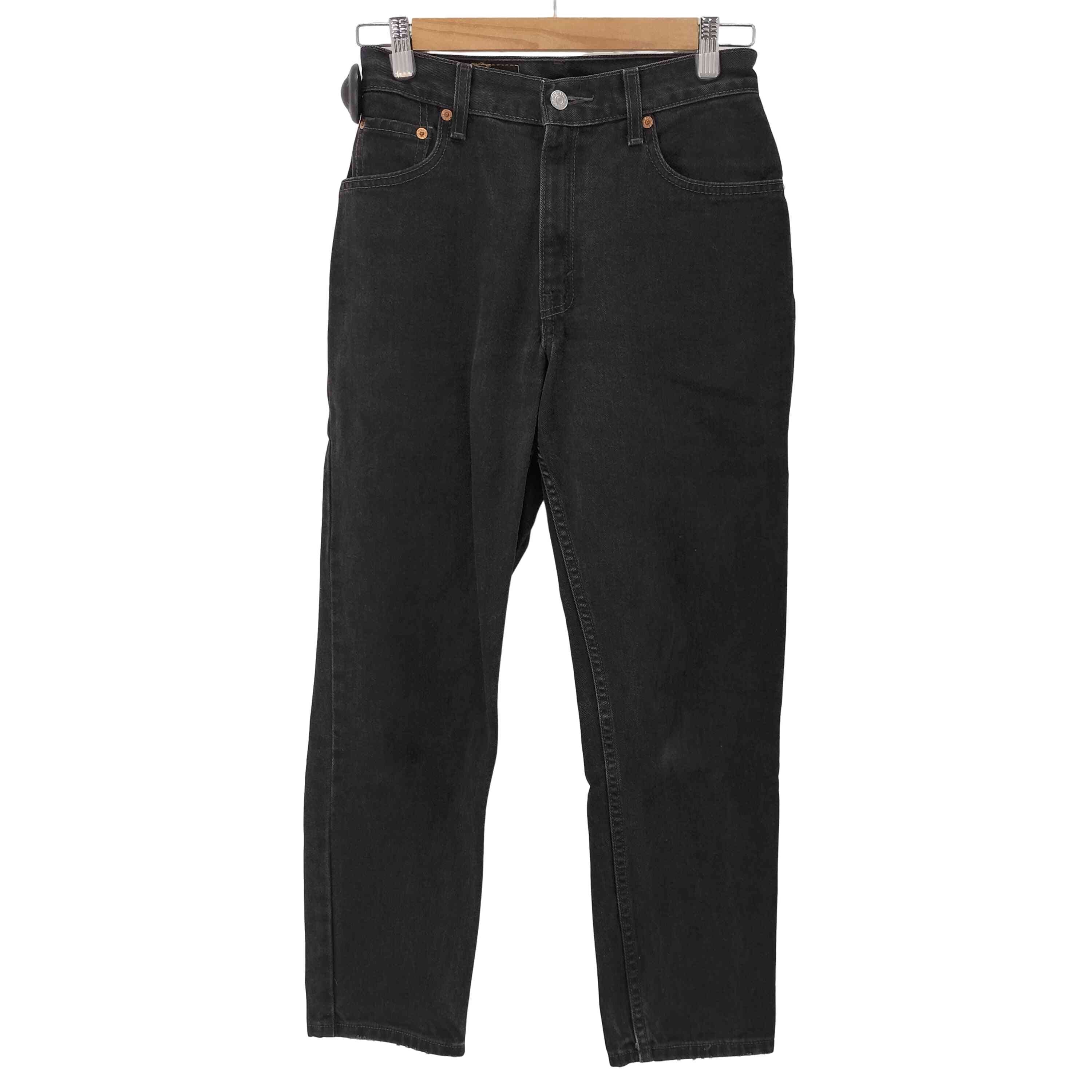 00S 550 ボタン裏230 RELAXED FITテーパードブラックデニムパンツ【1137758648020】