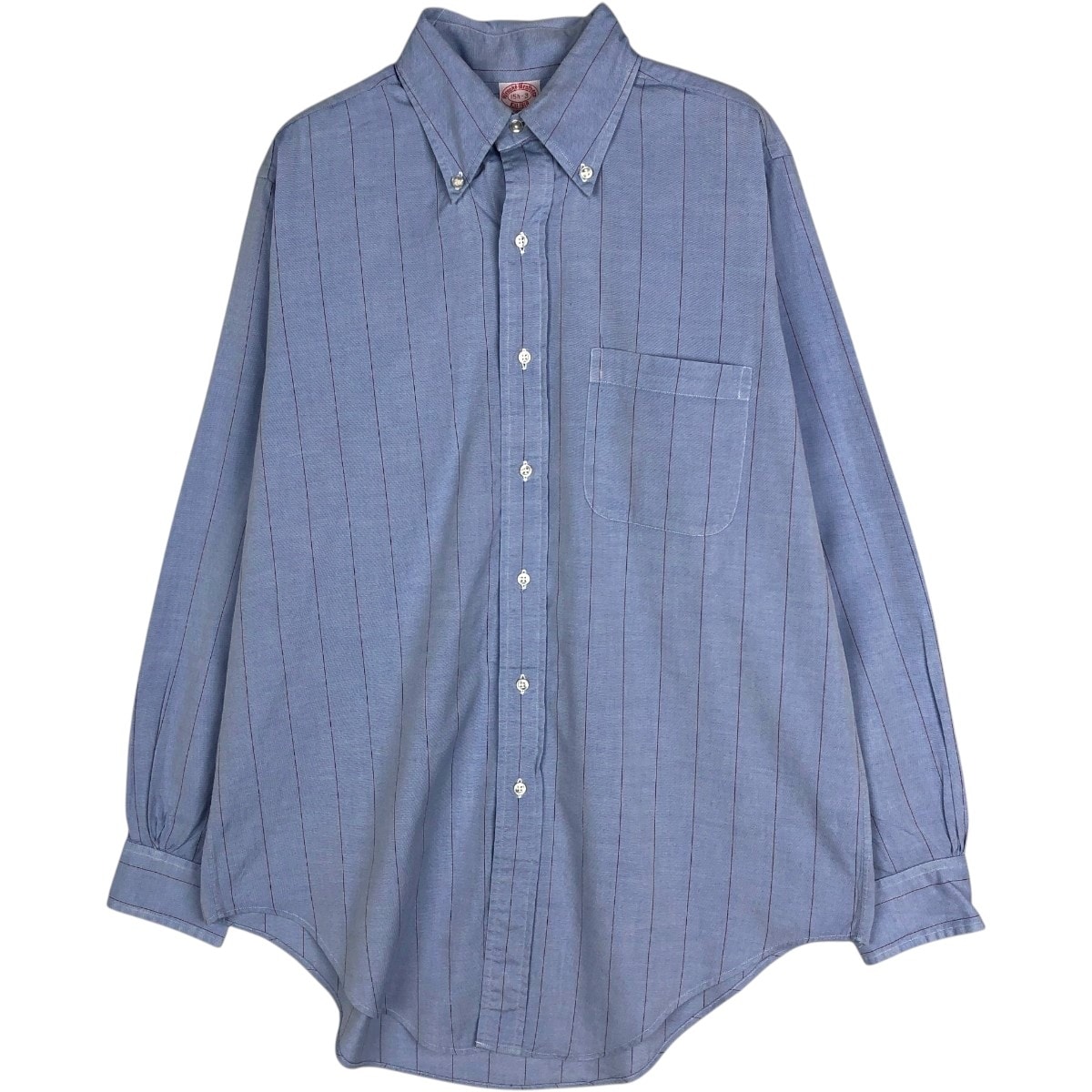 古着 90年代 ブルックスブラザーズ Brooks Brothers 長袖 ボタンダウンストライプシャツ USA製 メンズM相当 ボタンダウン ヴィンテージ/eaa677049