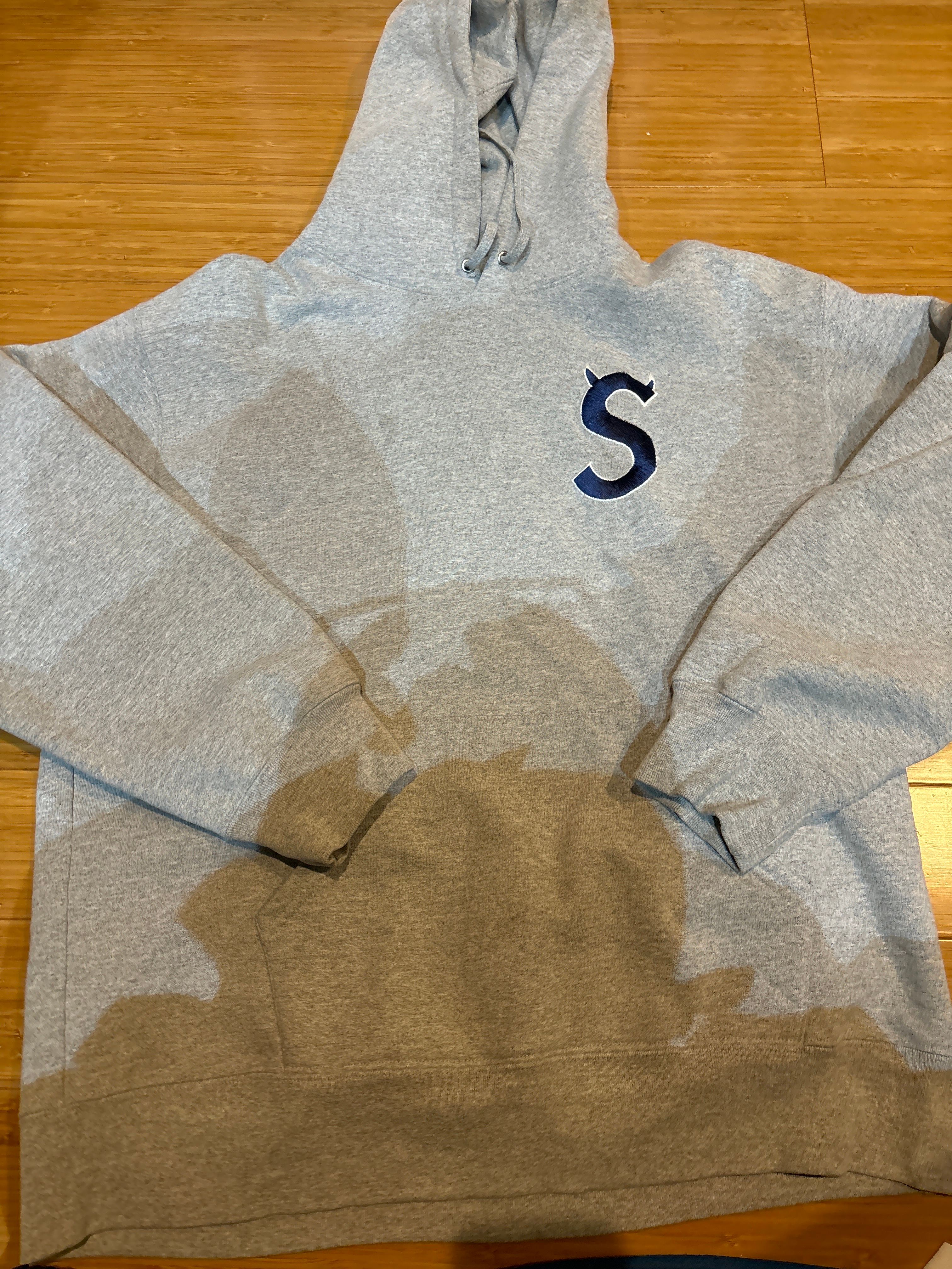 Supreme S Logo Hooded Sweatshirt "Heather Grey" (22FW)