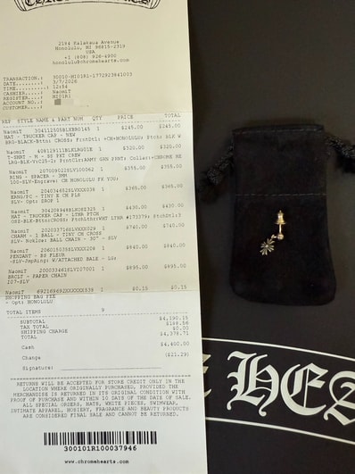 Chrome Hearts TNY E CH PLS "Silver"