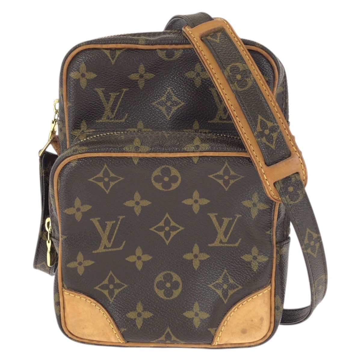 LOUIS VUITTON ルイヴィトン モノグラム アマゾン ブラウン ゴールド金具 PVC ショルダーバッグ メッセンジャーバッグ 601770 【中古】