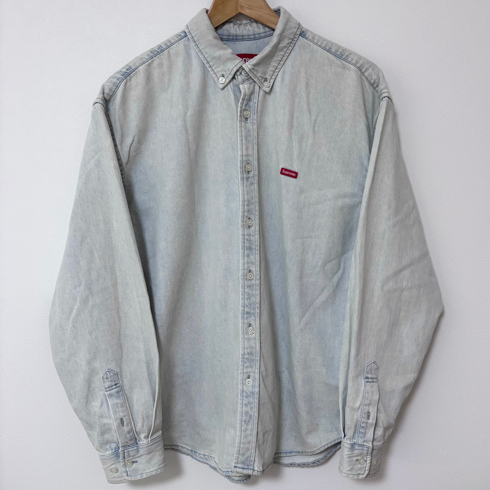 Supreme Small Box Denim Shirt (25FW) "Light Indigo"