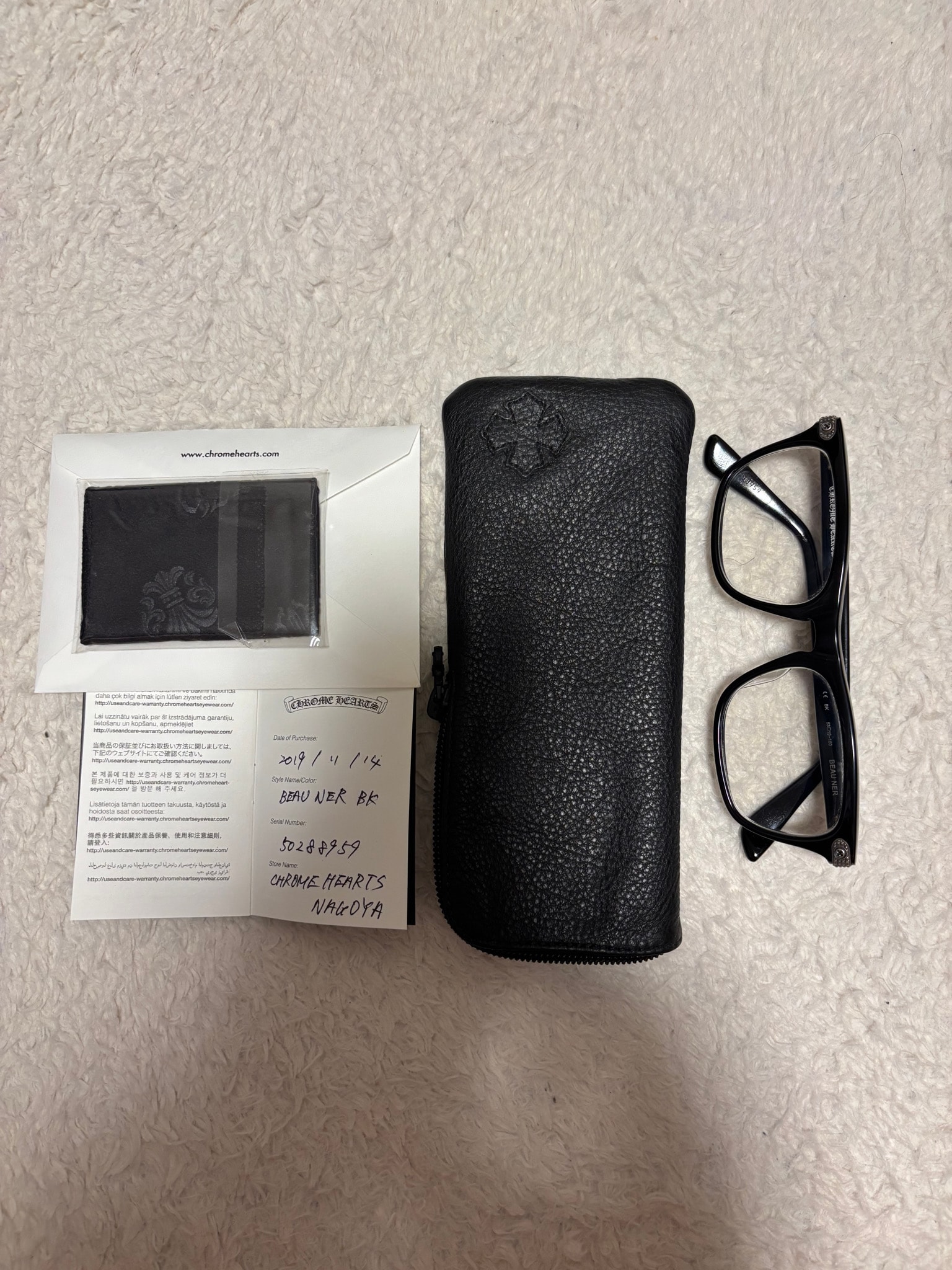 Chrome Hearts BEAU NER 53 Wellington Cross "Black"