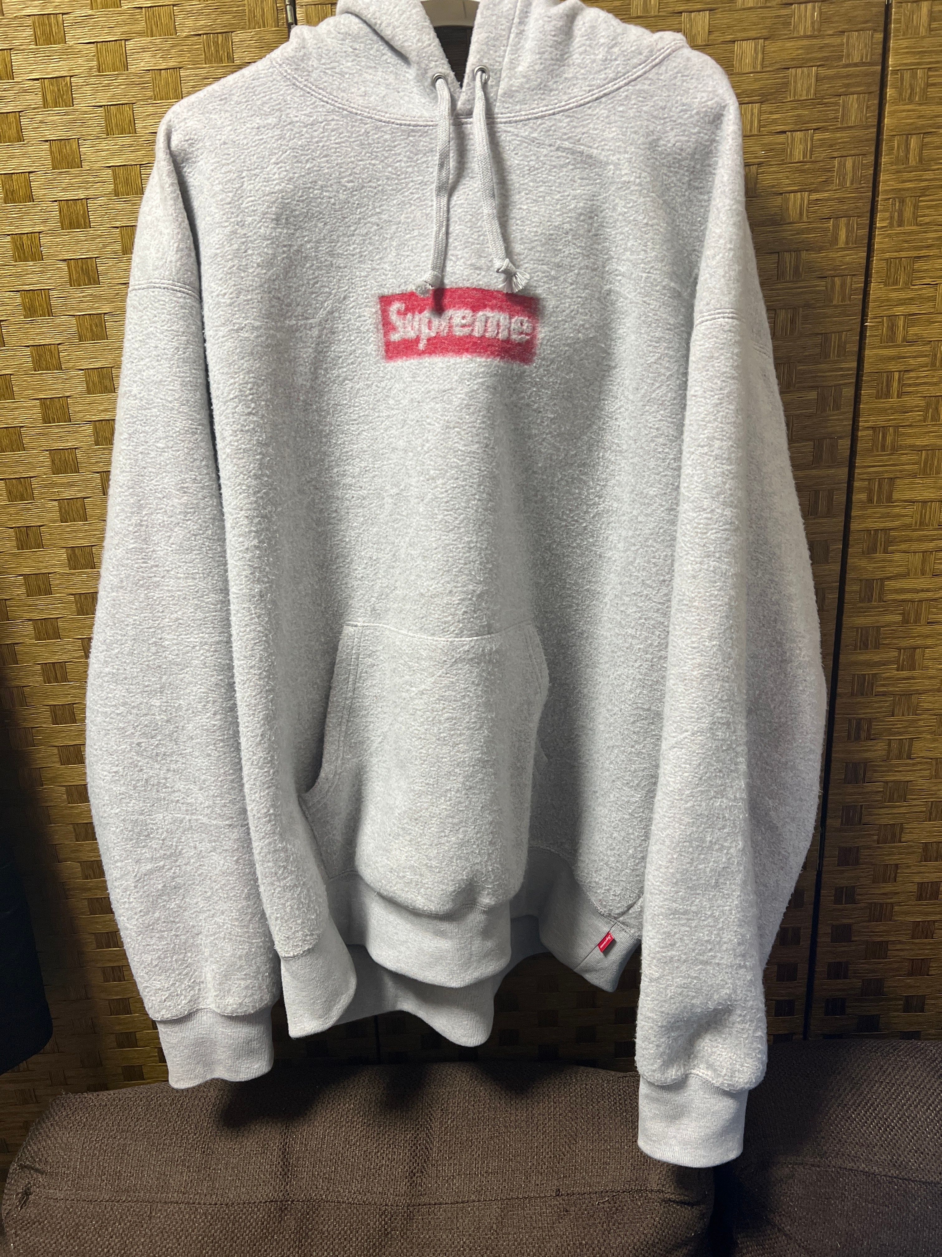 Supreme Inside Out Box Logo Hooded Sweatshirt "Heather Grey"