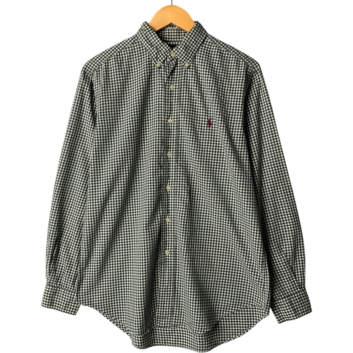 古着 ラルフローレン Ralph Lauren CLASSIC FIT 長袖 ボタンダウンチェックシャツ メンズM相当/eaa570118