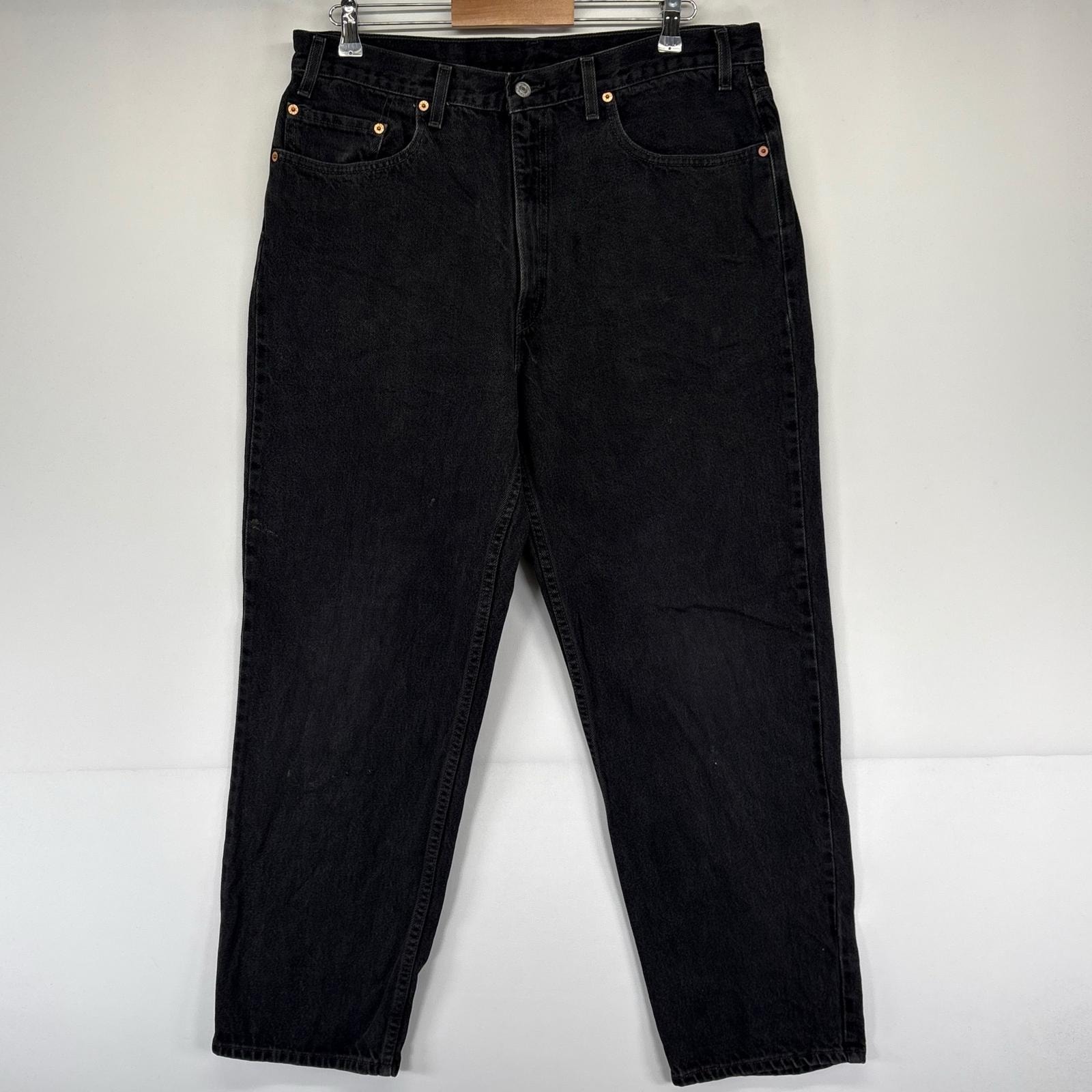 古着 00’s/00年代 リーバイス Levi's デニム パンツ 550 ジーパン テーパード バギー ジーパン W38 L30  ブラック系 メンズ