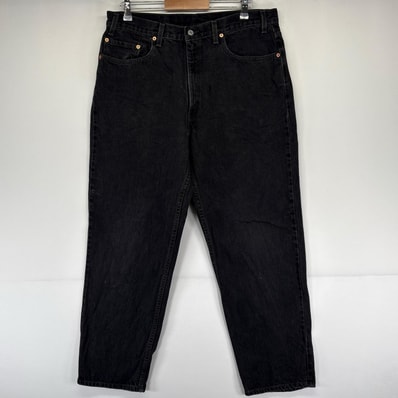 古着 00’s/00年代 リーバイス Levi's デニム パンツ 550 ジーパン テーパード バギー ジーパン W38 L30 ブラック系 メンズ