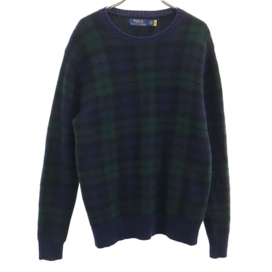 POLO RALPH LAUREN ポロラルフローレン 長袖 ニット S グリーン セーター