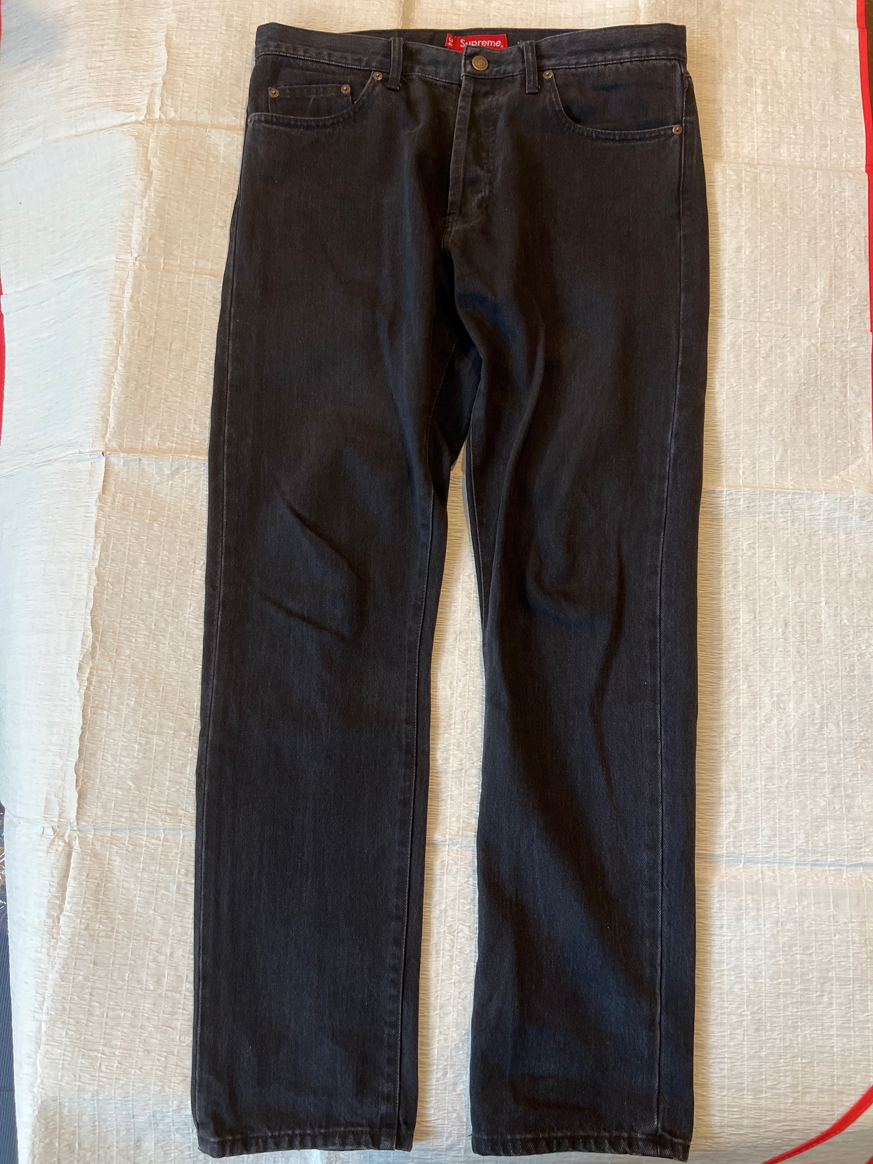 Supreme Stone Washed Black Slim Jean "Washed Black"(22SS)