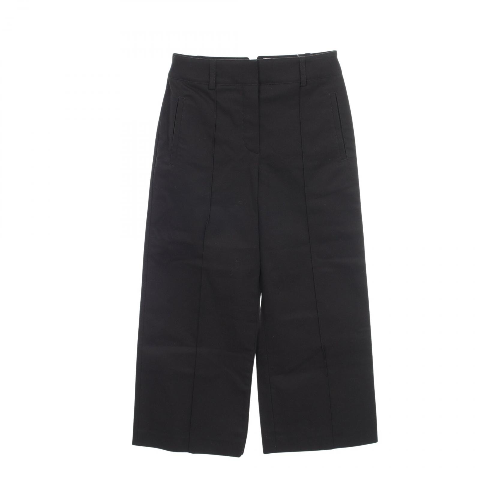 エルメス HERMES パンツ 衣料品 ボトムス コットン レディース ブラック系 2H0420DO 【中古】