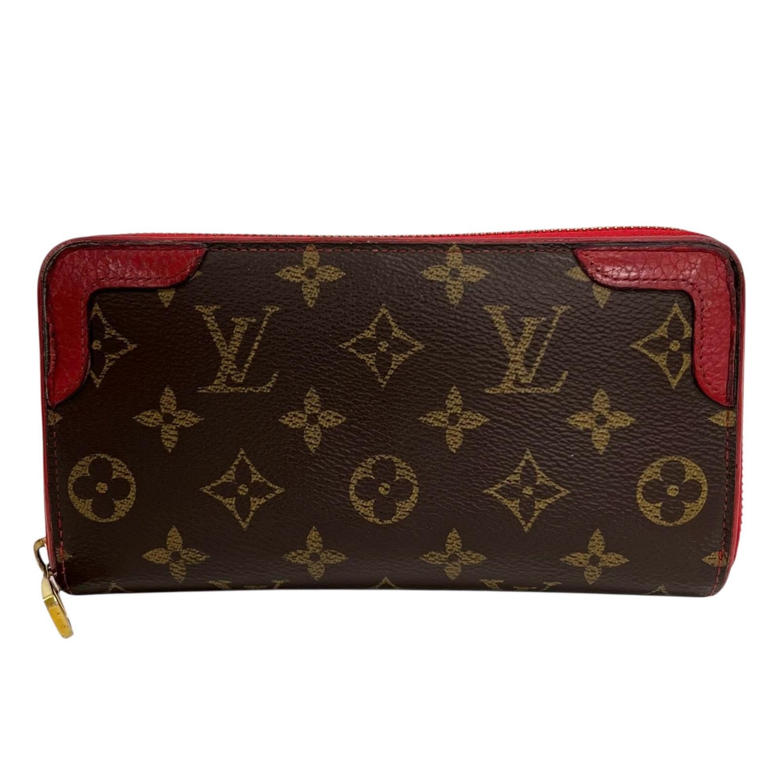 LOUIS VUITTON ルイ・ヴィトン ジッピー・ウォレット レティー M61854 長財布 モノグラムキャンバス ブラウン レディース【中古】
