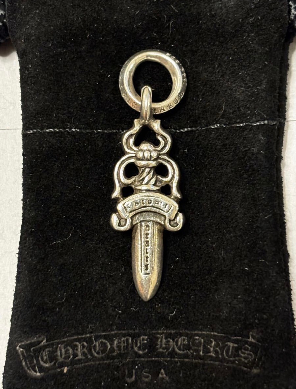 Chrome Hearts #5 Dagger Charm "Silver"