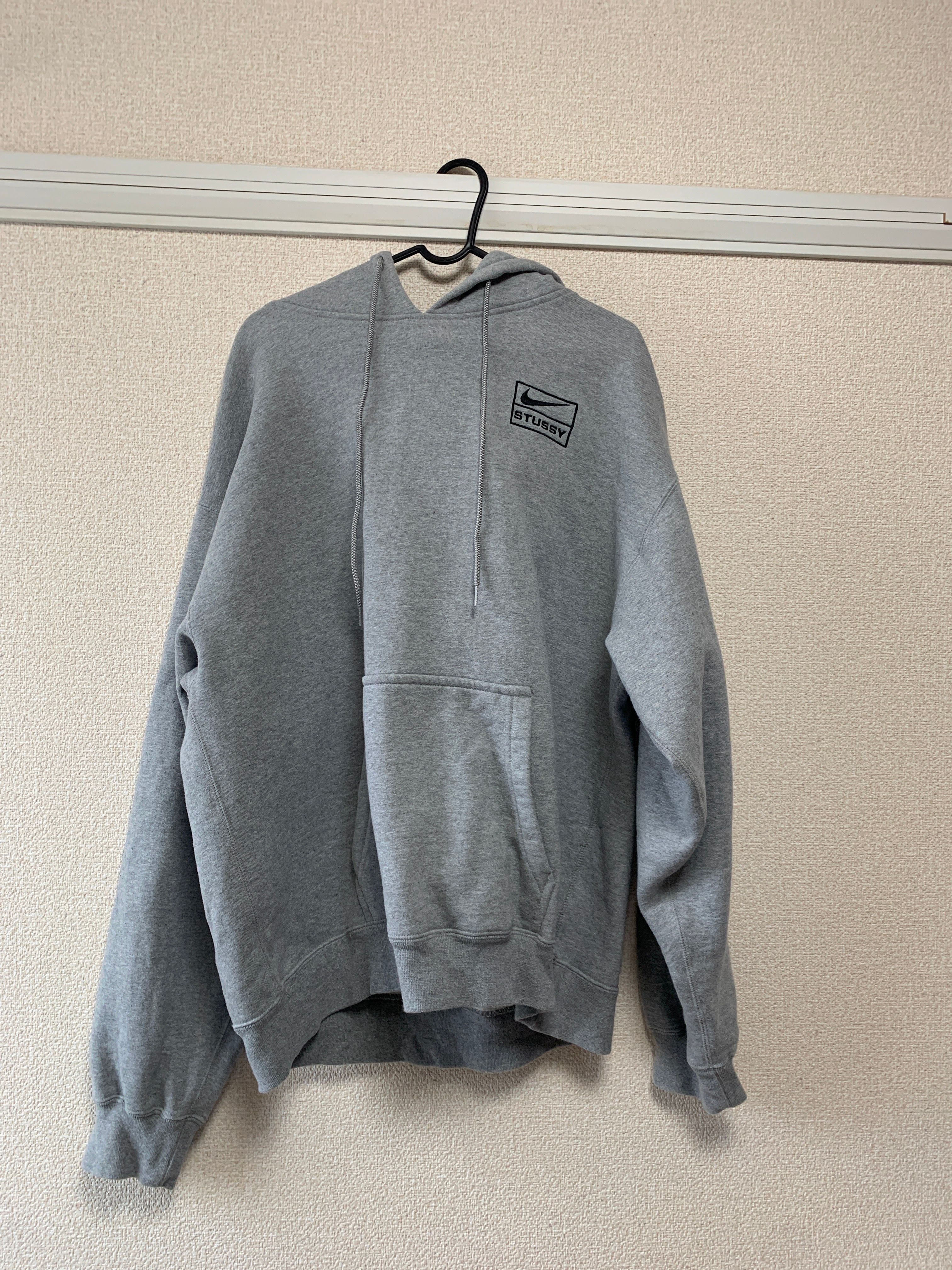 Stussy × Nike NRG Washed Hoodie (US Size) "Grey" DJ9488-063