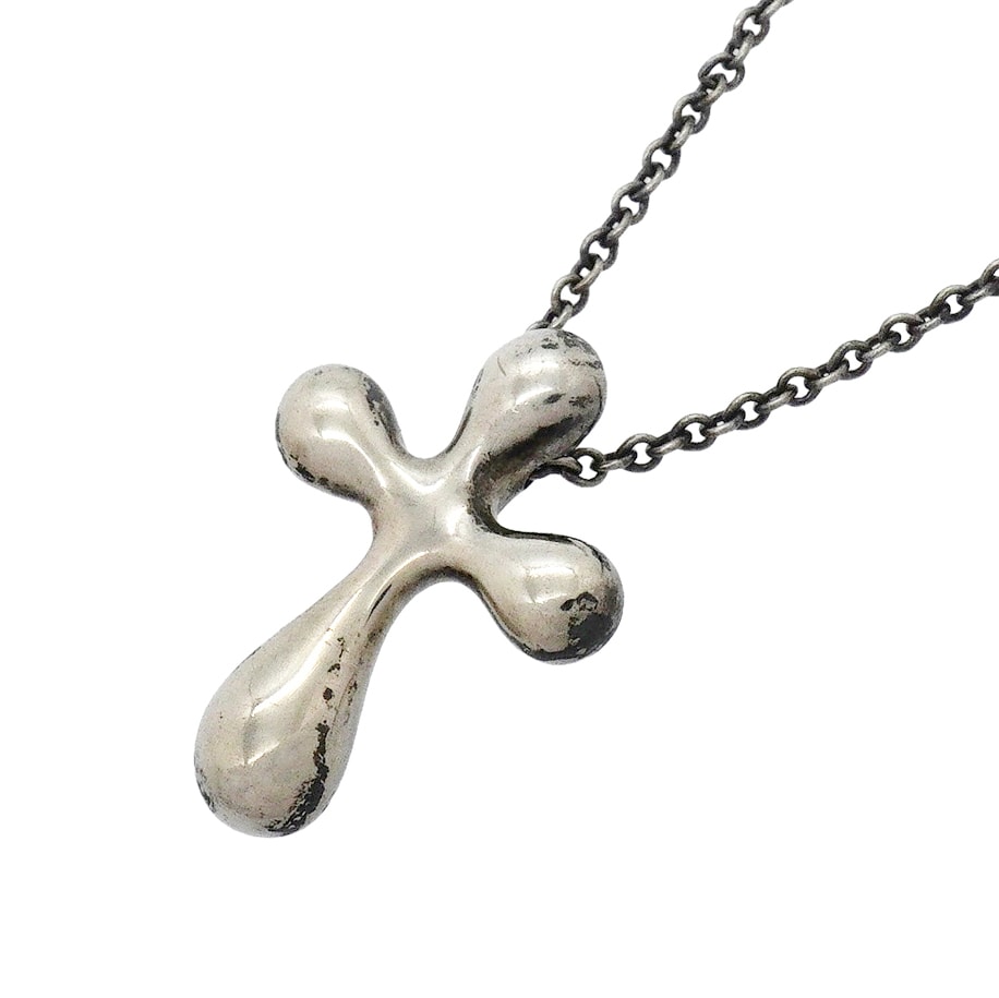 ★SALE【6jgb0833-k】ティファニー ネックレス スモールクロス シルバー925【中古】レディース
