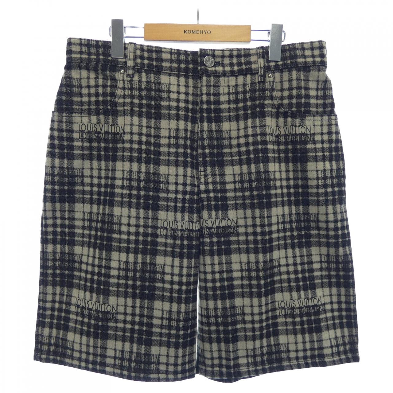 ルイヴィトン LOUIS VUITTON チェックデニムショーツ HPD90WARA ショートパンツ