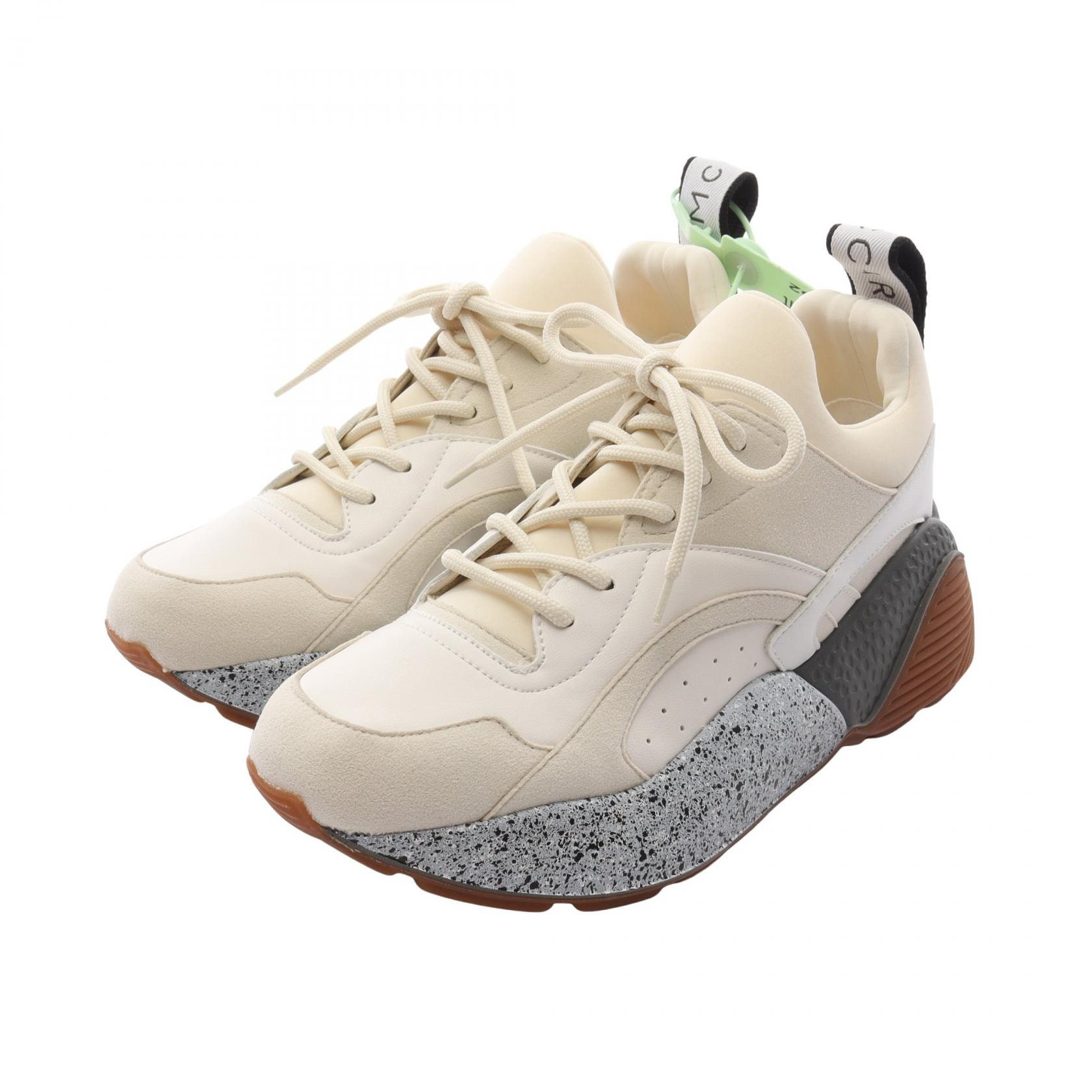 ステラマッカートニー Stella McCartney ECLYPSE エクリプス スニーカー 靴 フェイクレザー レディース アイボリー系 / マルチカラー 【中古】