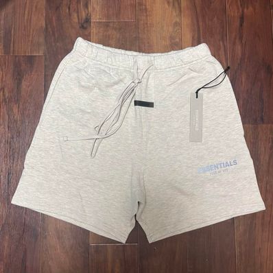 FEAR OF GOD ESSENTIALS SWEATSHORT "Light Heather Oatmeal"