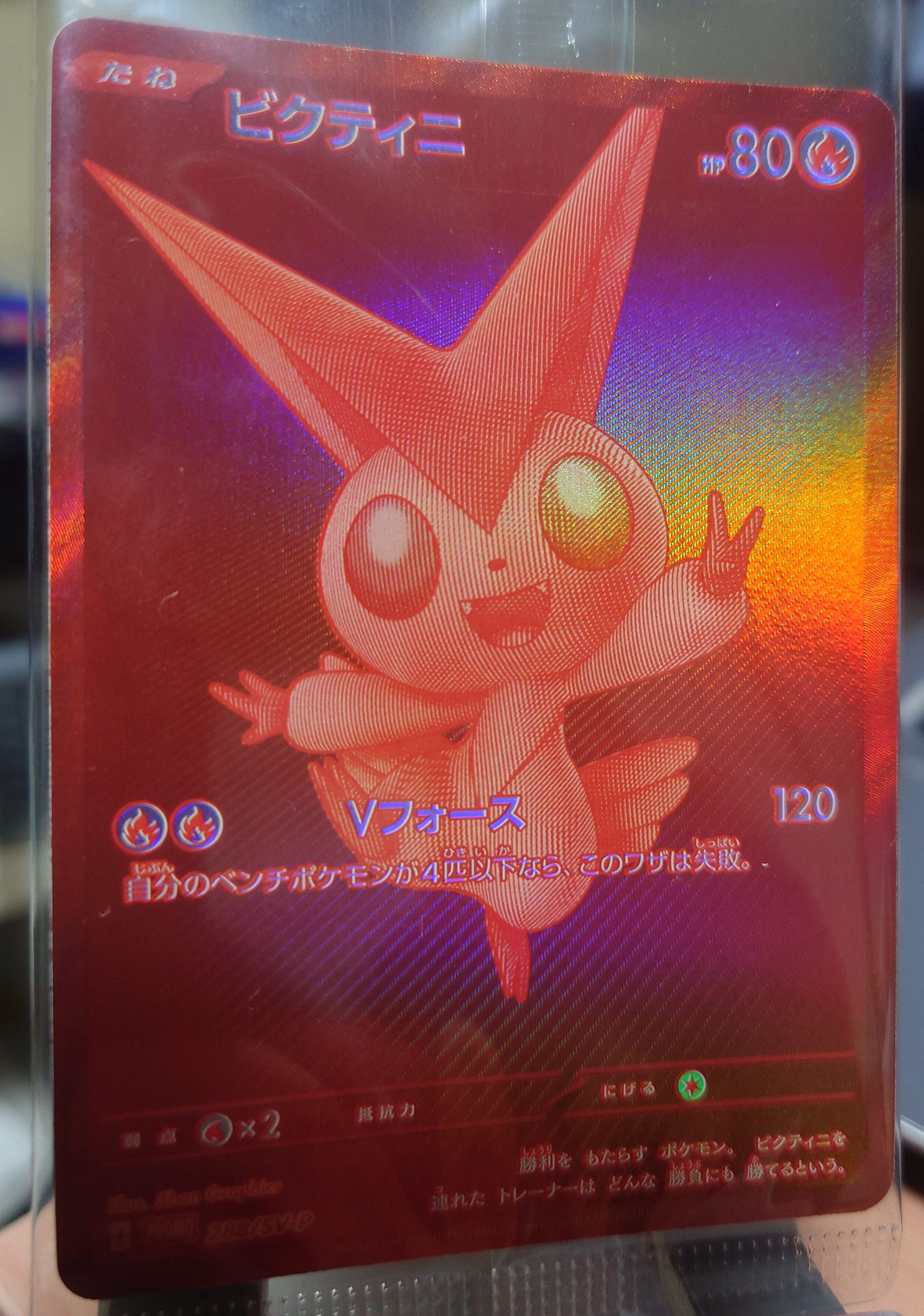 ビクティニ P [SV-P 288](プロモーションカード「ビクティニBWR争奪戦 上位賞 / おうちでブラックボルト・ホワイトフレア デッキ構築戦キャンペーン)