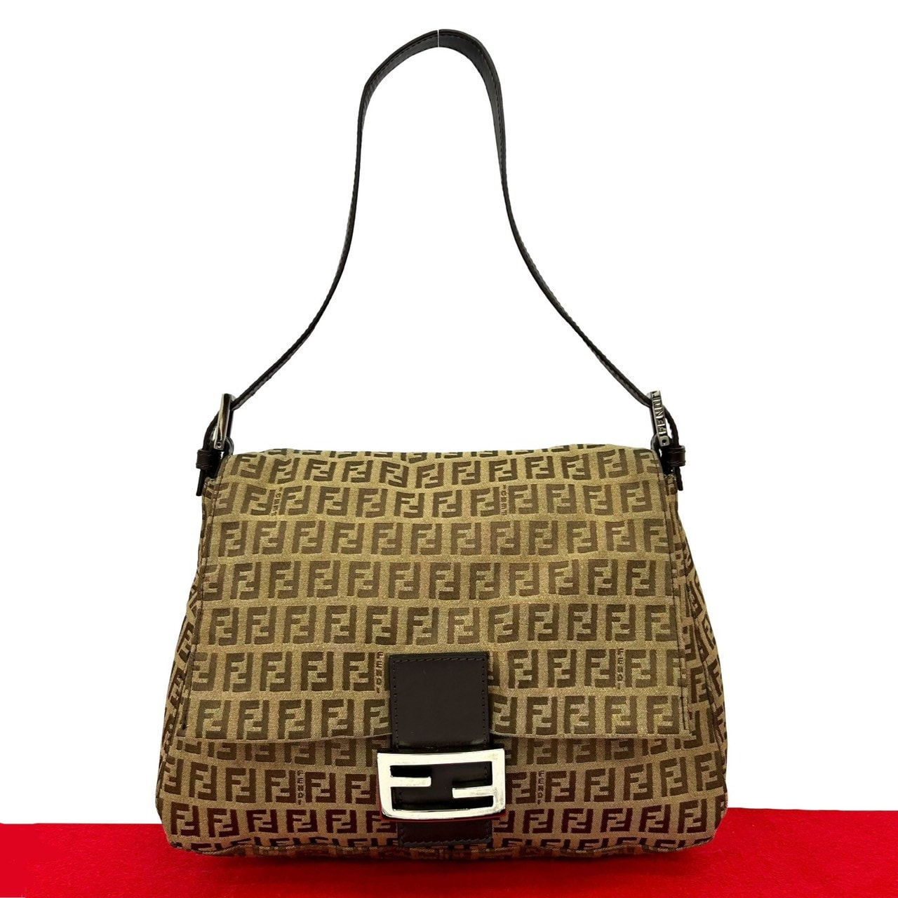 フェンディ FENDI ショルダーバッグ レザー ネイビー×グリーン レディース 8BR677-W2E 送料無料【中古】 90223a FENDI - フェンディ FENDI ショルダーバッグ レザー ネイビー×グリーン
