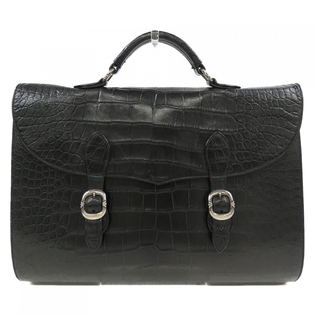 Chrome Hearts Briefcase Alligator Bag "Black"