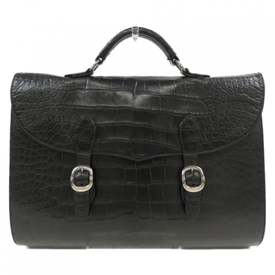 Chrome Hearts Briefcase Alligator Bag "Black"