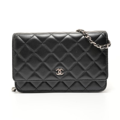 シャネル CHANEL 31番台 マトラッセ ラムスキン チェーンウォレット ショルダーバッグ【中古】