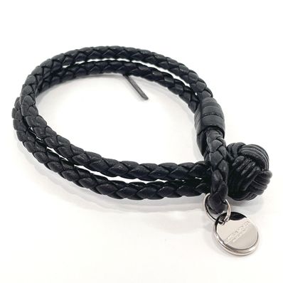 ボッテガヴェネタ ブレスレット イントレチャート ブラック