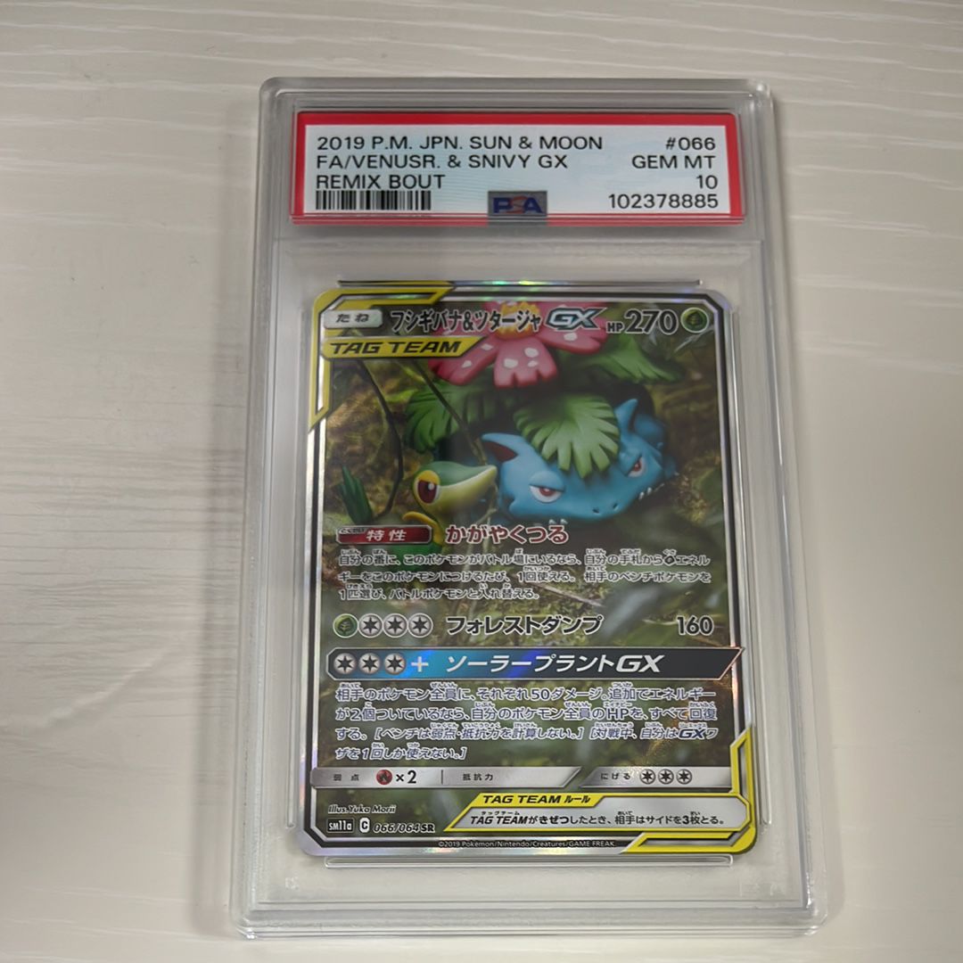 フシギバナ&ツタージャGX SR: SA[SM11a 066/064](強化拡張パック「リミックスバウト」)