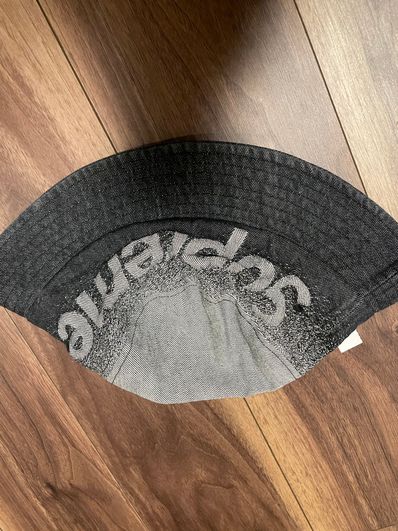 Supreme Fade Jacquard Denim Crusher "Black"