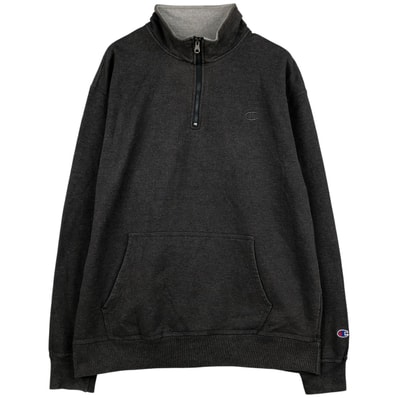 古着 チャンピオン Champion AUTHENTIC ハーフジップスウェットシャツ トレーナー メンズXL相当/eaa482824