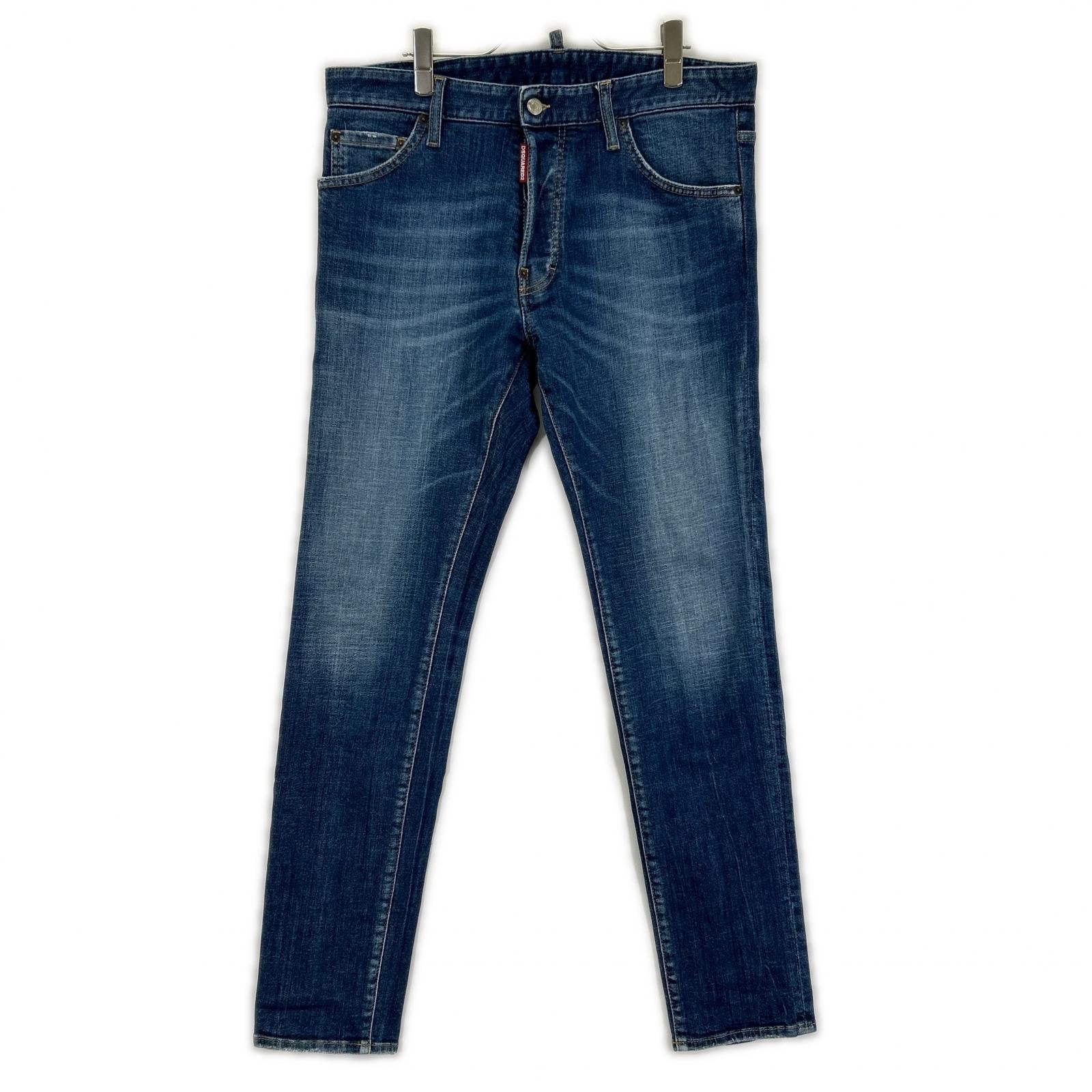ディースクエアード S74LB1571 インディゴ COOL GUY JEAN/クールガイジーン ウォッシュド加工 デニムパンツ 48
