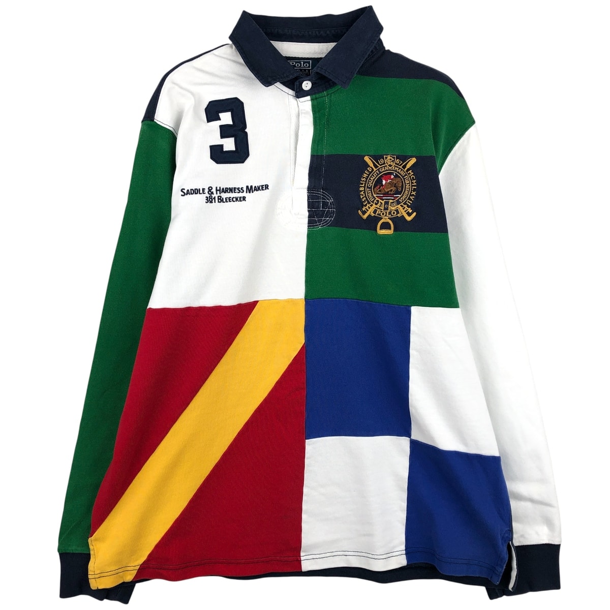 古着 ラルフローレン Ralph Lauren POLO by Ralph Lauren CUSTOM FIT クレイジーパターン 長袖 ラガーシャツ メンズXL相当/eaa597696