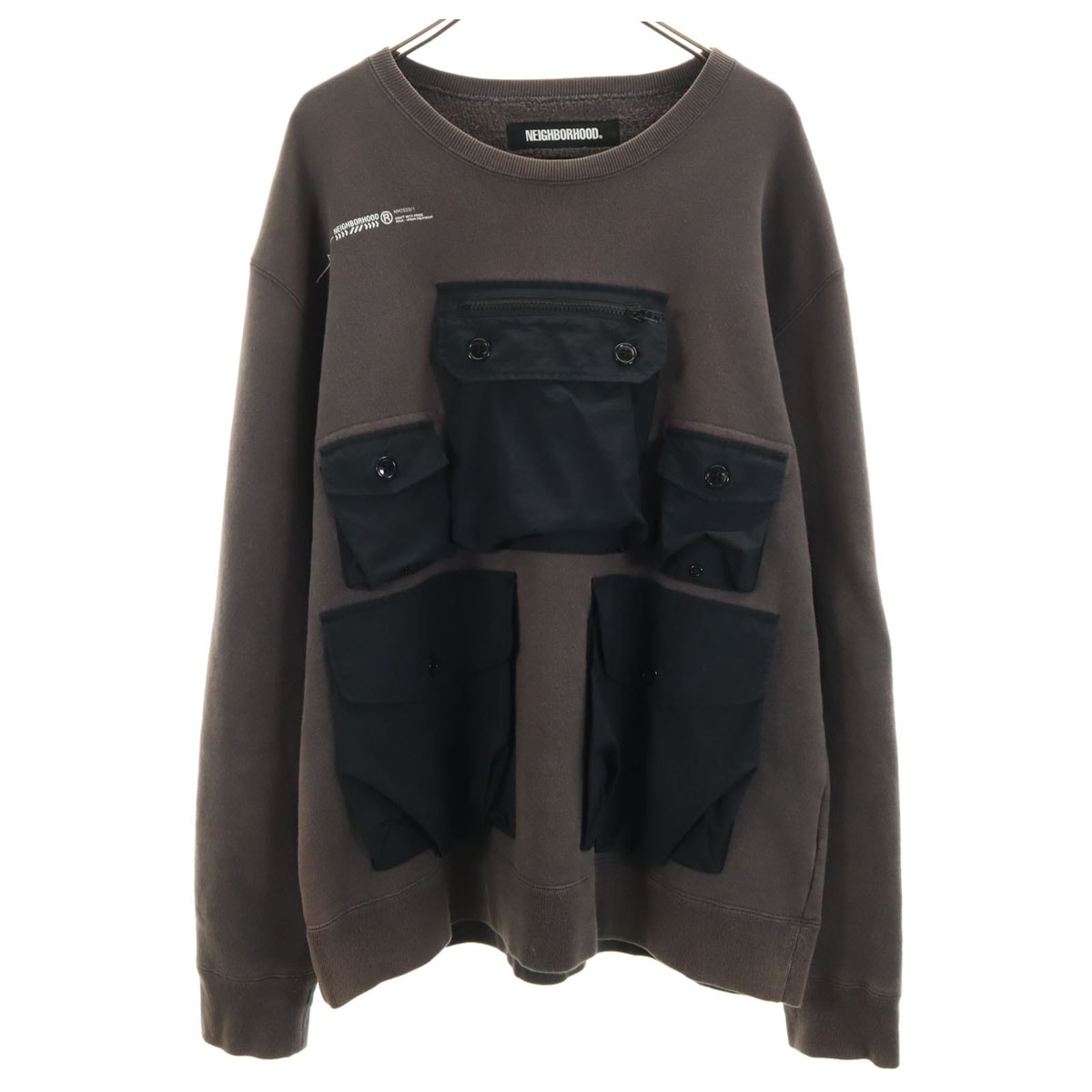 NEIGHBORHOOD ネイバーフッド 日本製 長袖 トレーナー L チャコール スウェット