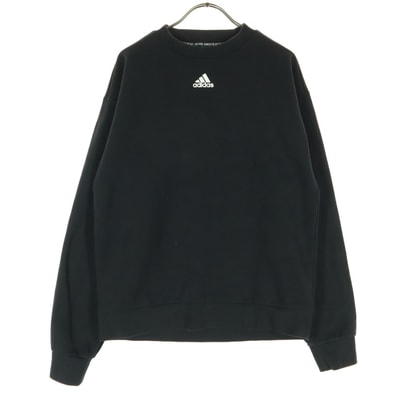 adidas アディダス 長袖 スウェット M ブラック