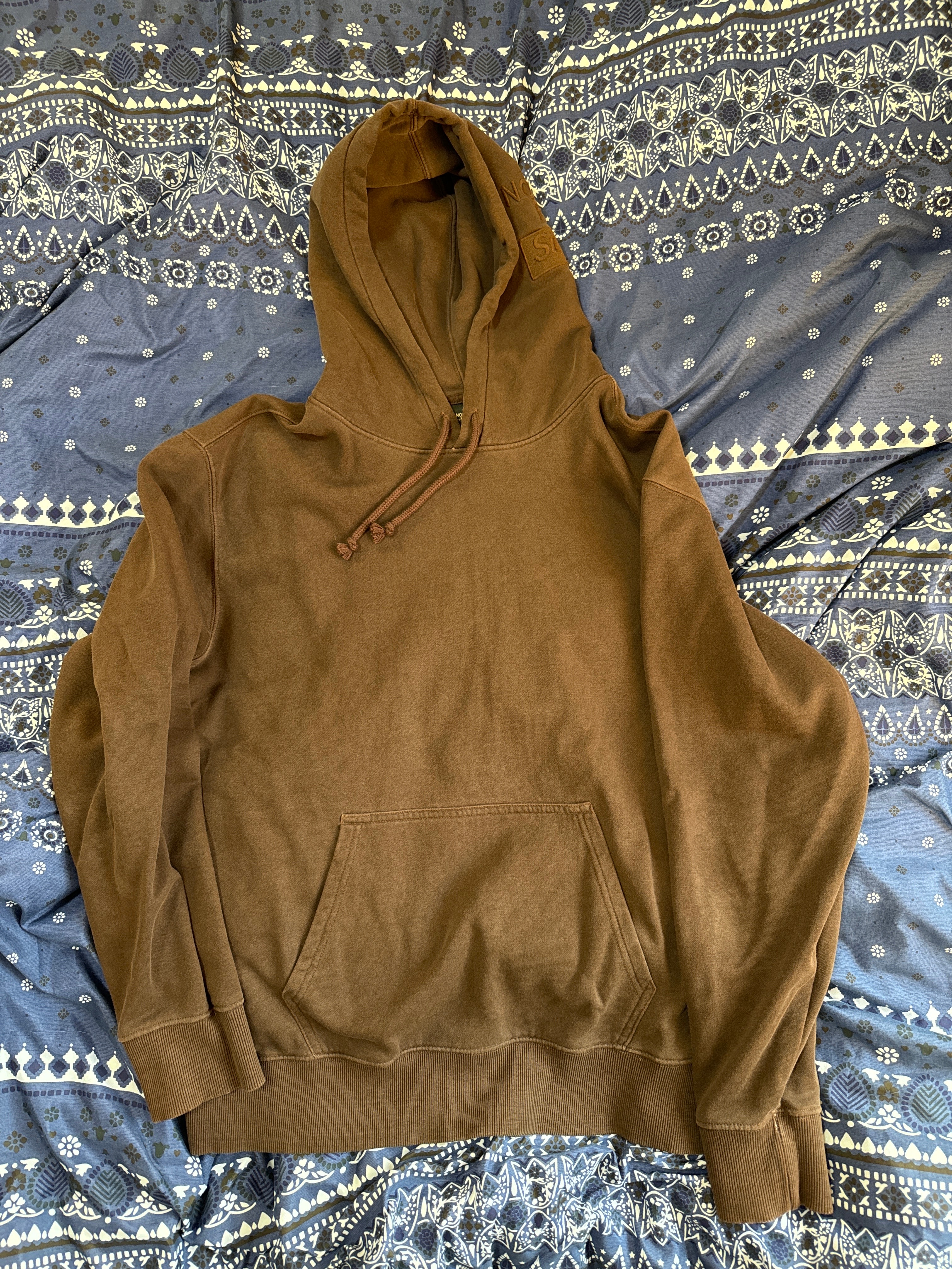 Supreme x The North Face Pigment Printed Hooded Sweatshirt "Brown"