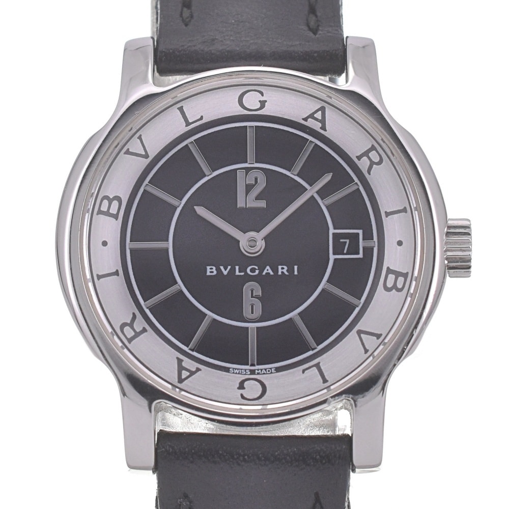 値下 ブルガリ BVLGARI ST29S ソロテンポ デイト クォーツ レディース 美品 □#141909