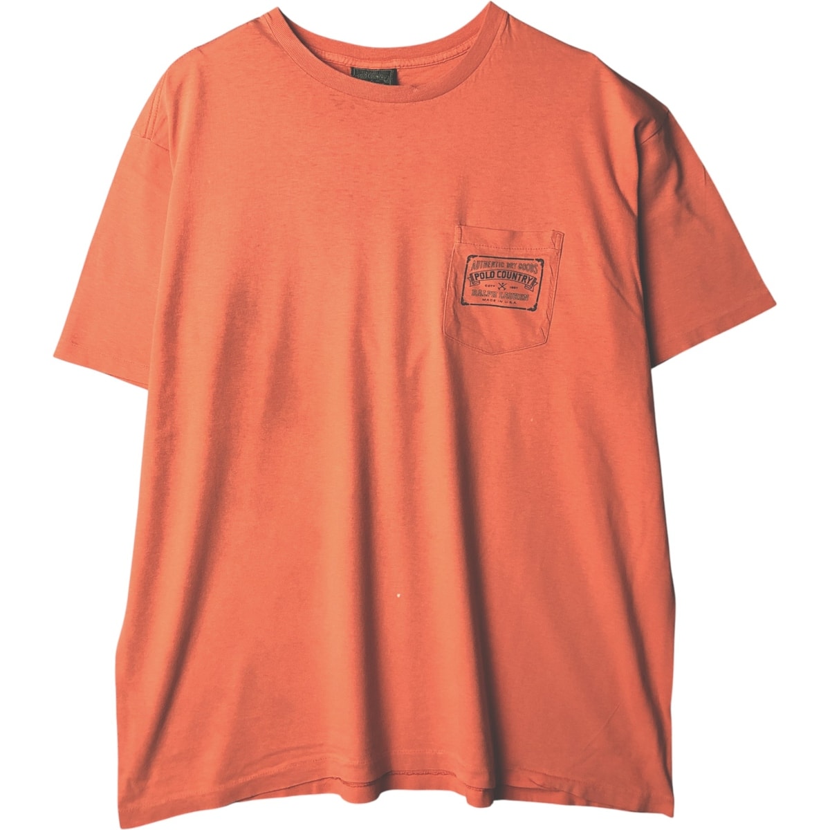 古着 ラルフローレン Ralph Lauren POLO COUNTRY ポロカントリー 半袖 ポケットTシャツ USA製 メンズL相当/eaa589466