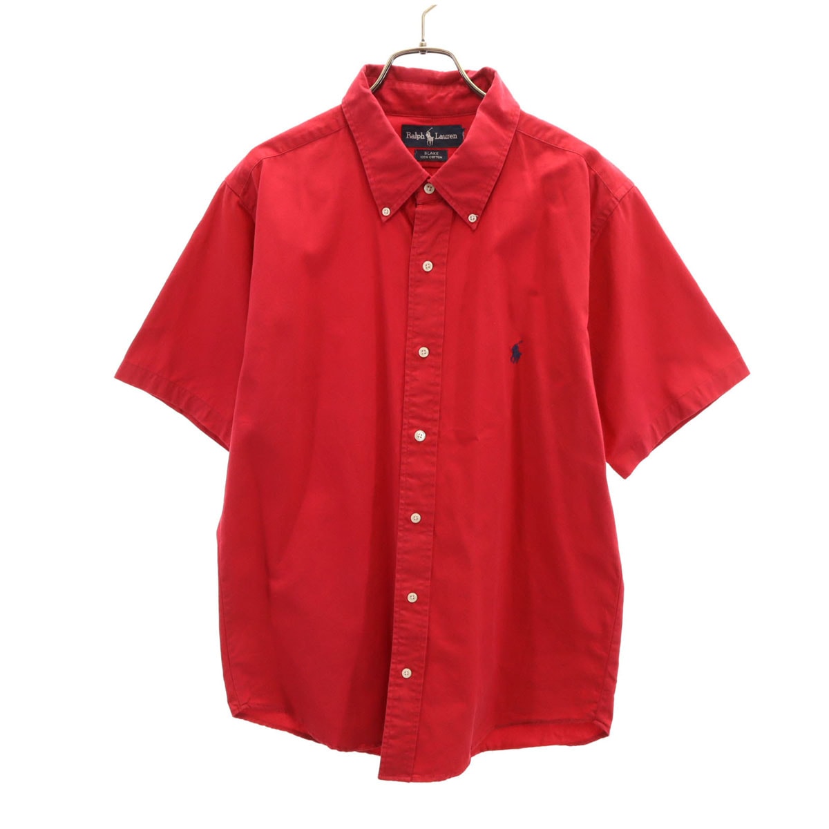 RALPH LAUREN ラルフローレン 半袖 ボタンダウンシャツ レッド