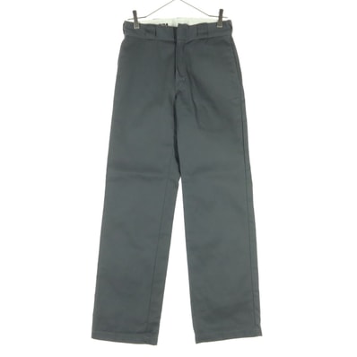 美品 Dickies ディッキーズ ストレート ワークパンツ w28 グレー 874 ORIGINAL FIT チノパン
