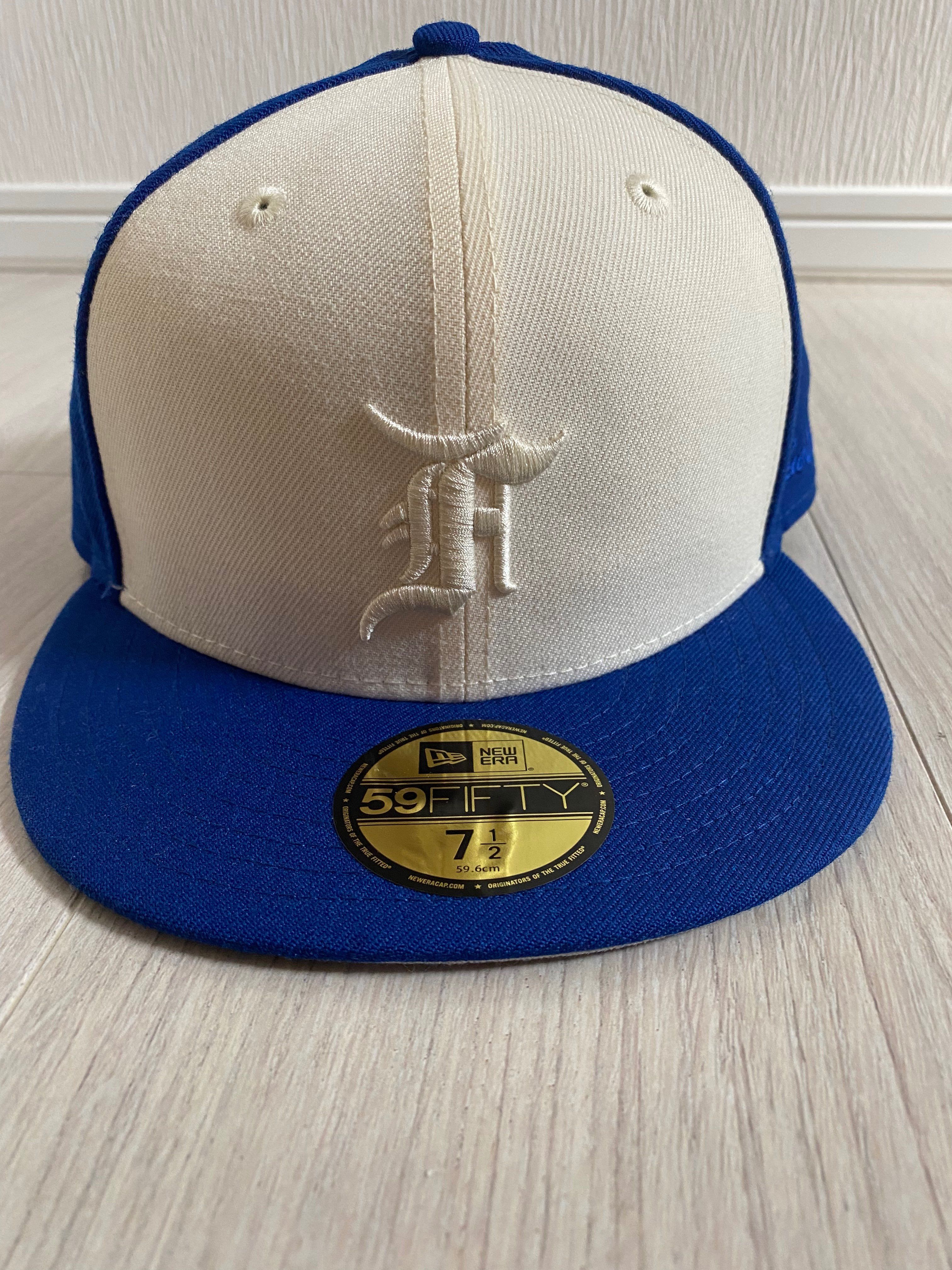 NEW ERA FEAR OF GOD ESSENTIALS 59FIFTY F LOGO WORLD SERIES Under Visor "Royal"