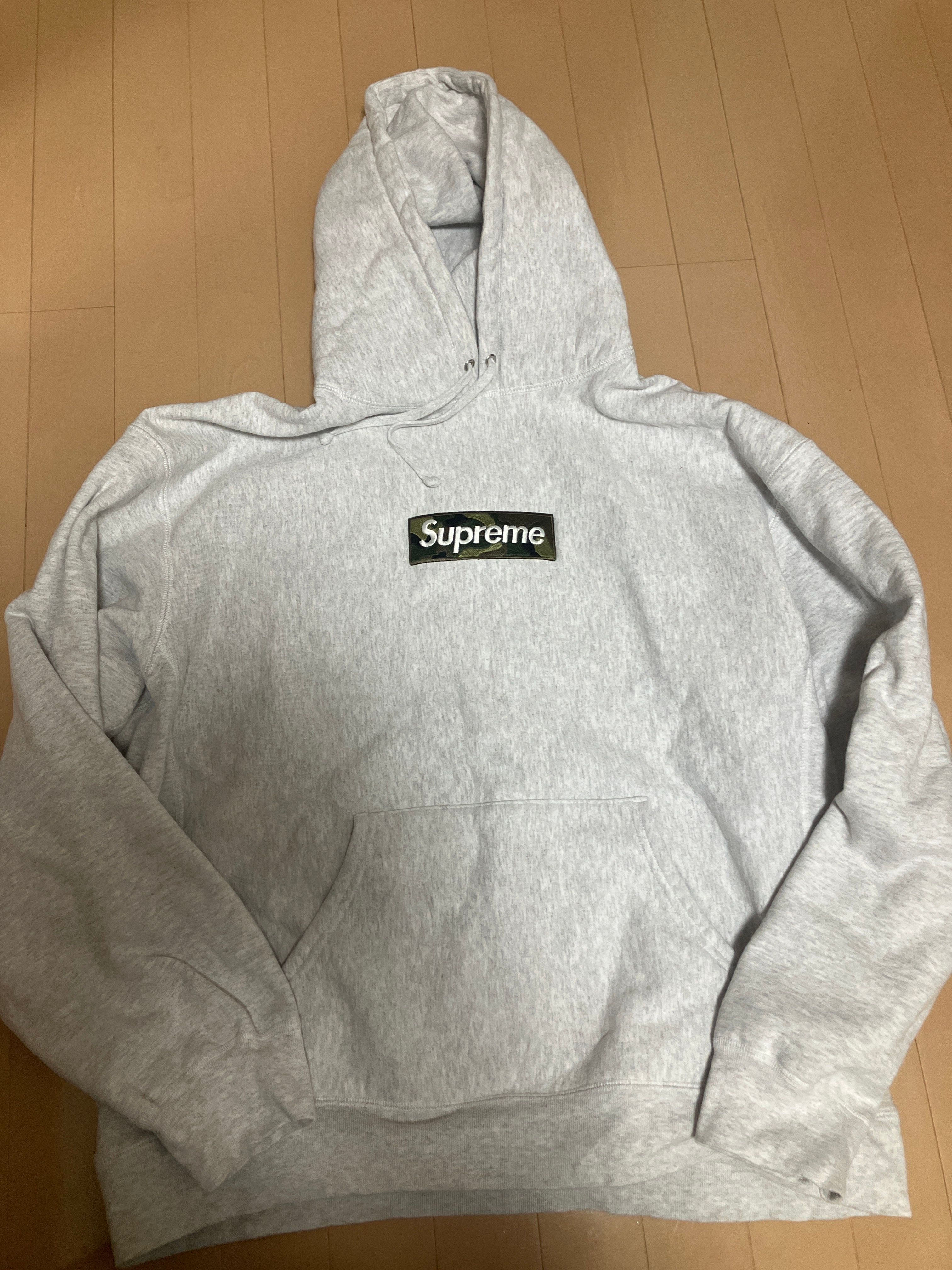 Supreme Box Logo Hooded Sweatshirt "Ash Grey" (23FW)