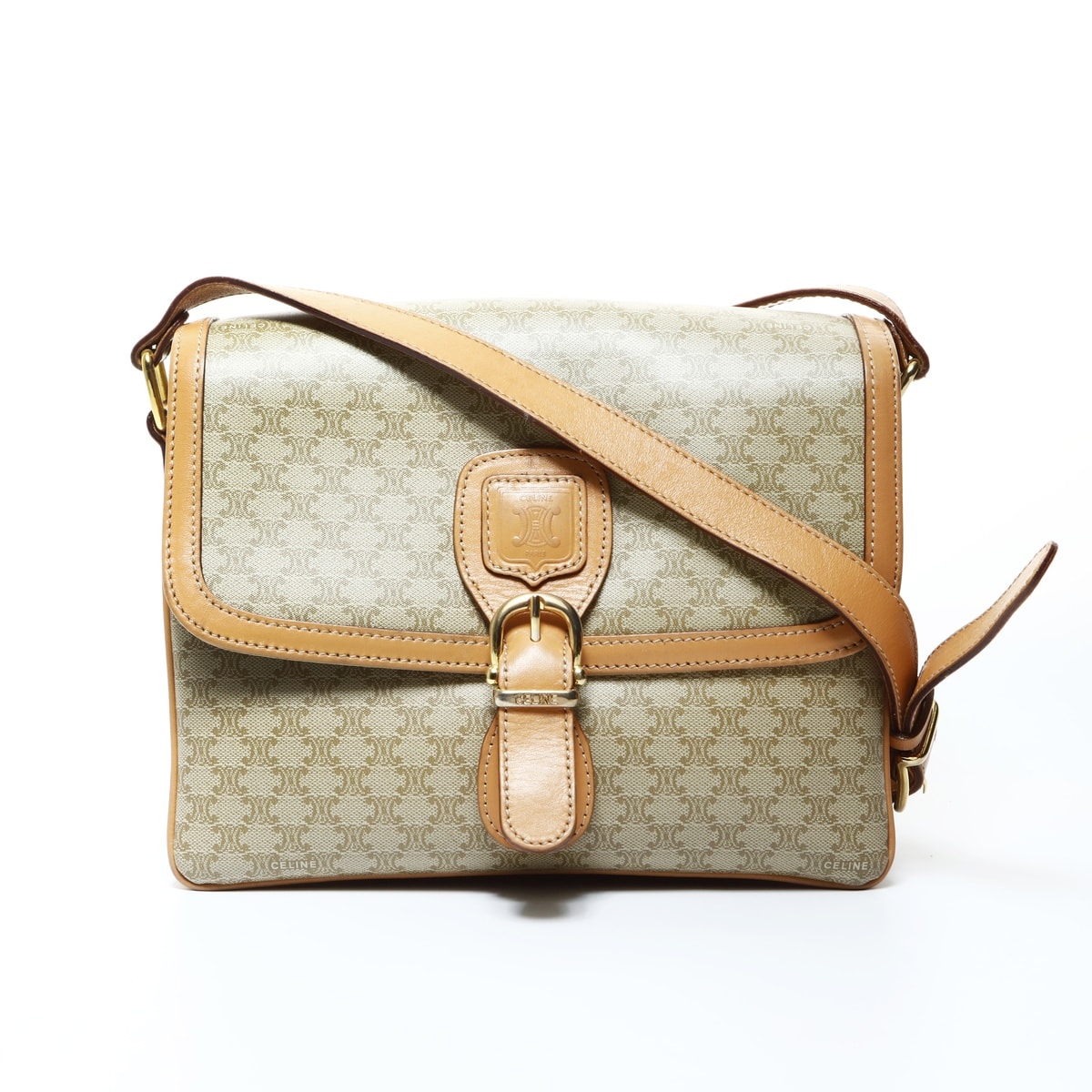 再値下！【廃盤美品】 MADELEINE マデリン　C&S ２P やや傷や汚れあり】セリーヌ CELINE PVC マカダム ショルダーバッグ