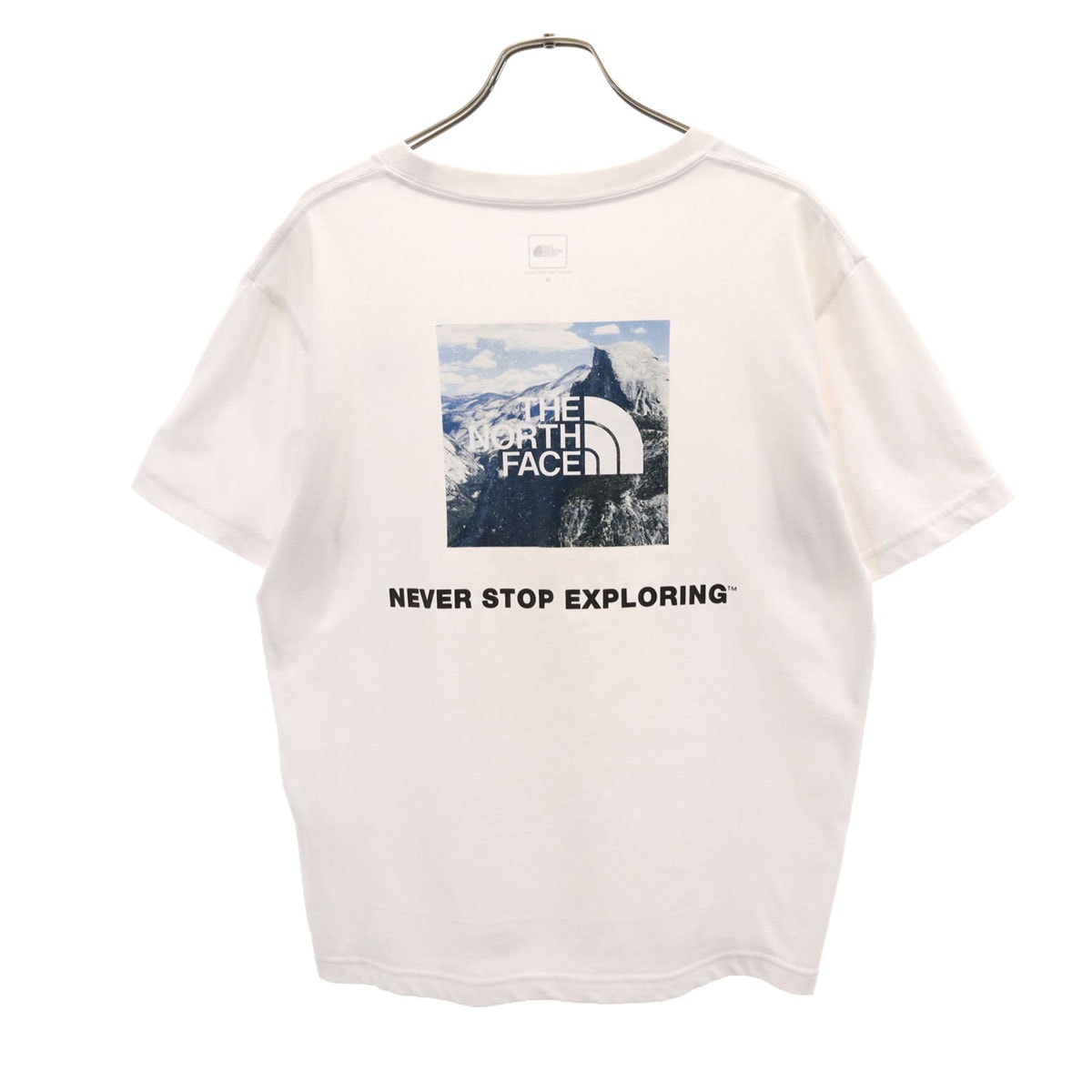 THE NORTH FACE ノースフェイス バックロゴ 半袖 Tシャツ M ホワイト NT32002A アウトドア