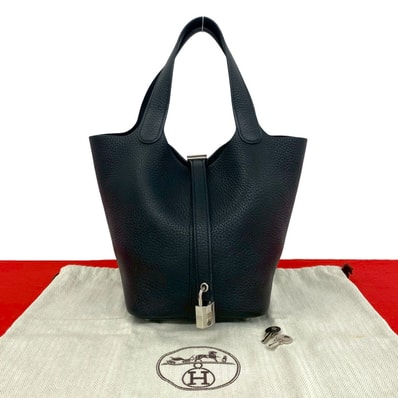 HERMES エルメス ピコタンロック PM トリヨンクレマンス ハンドバッグ ブラック
35127