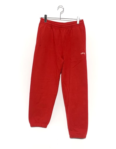 Stussy Overdyed Stock Logo Pants "Red"