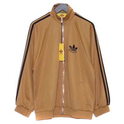 GUCCI × ADIDAS コットンジャージー ジップアップ トラックジャケット