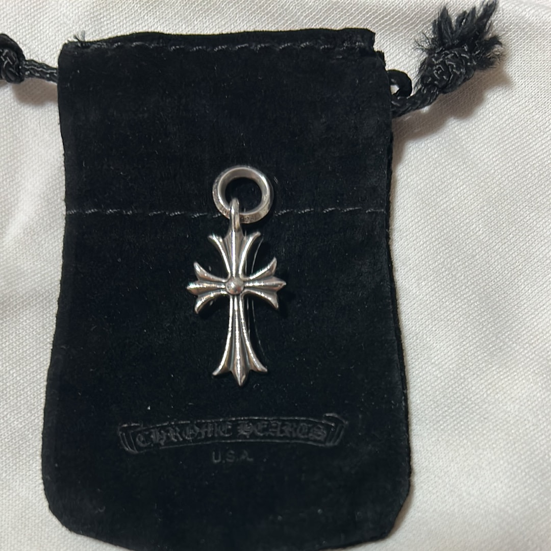 Chrome Hearts Tiny CH Cross Charm "Silver"