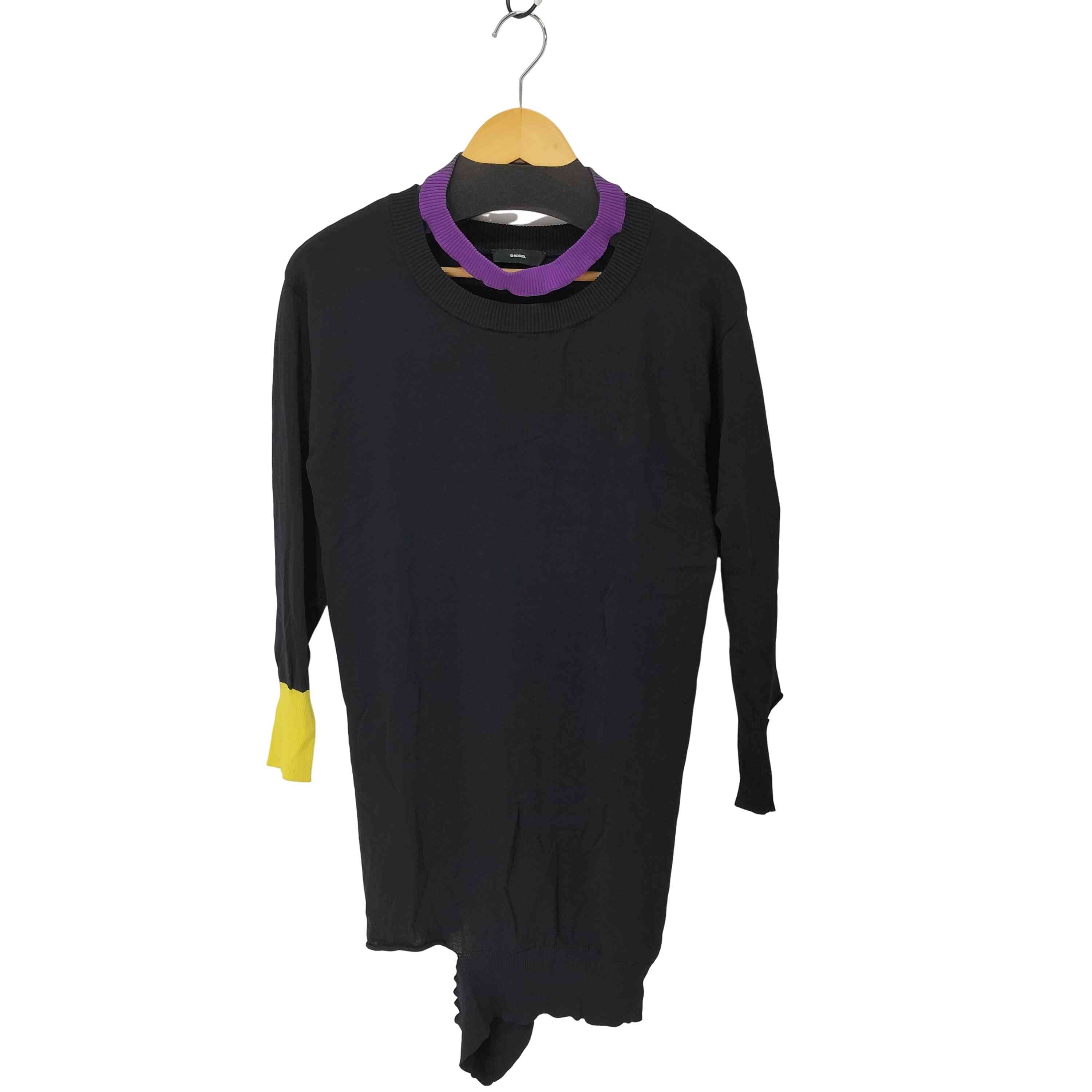 カット加工 リブ ニット ワンピース【1141756355774】