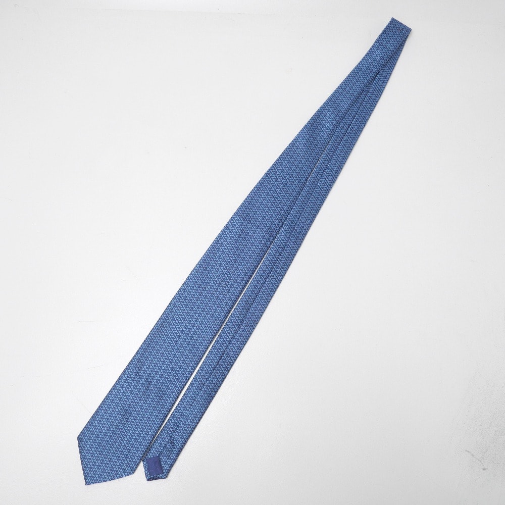 ■美品■HERMES エルメス ネクタイ Hロゴ シルクツイル ジャカードタイ ブランド古着【中古】20260610/RA9655